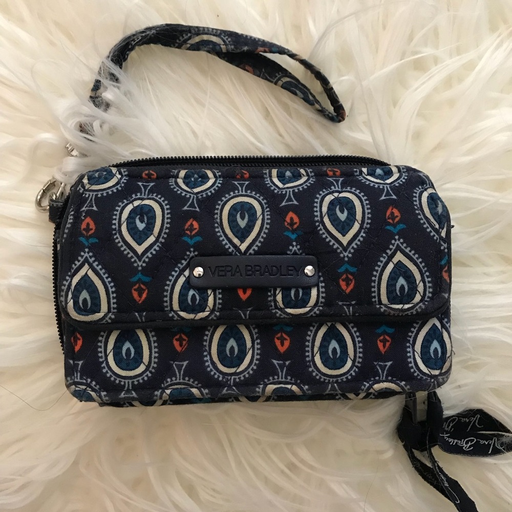 Vera Bradley all in one crossbody Wristlet - Picture 1 of 4
